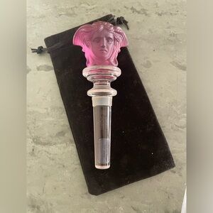 Versace rosenthal glass crystal amethyst wine stopper